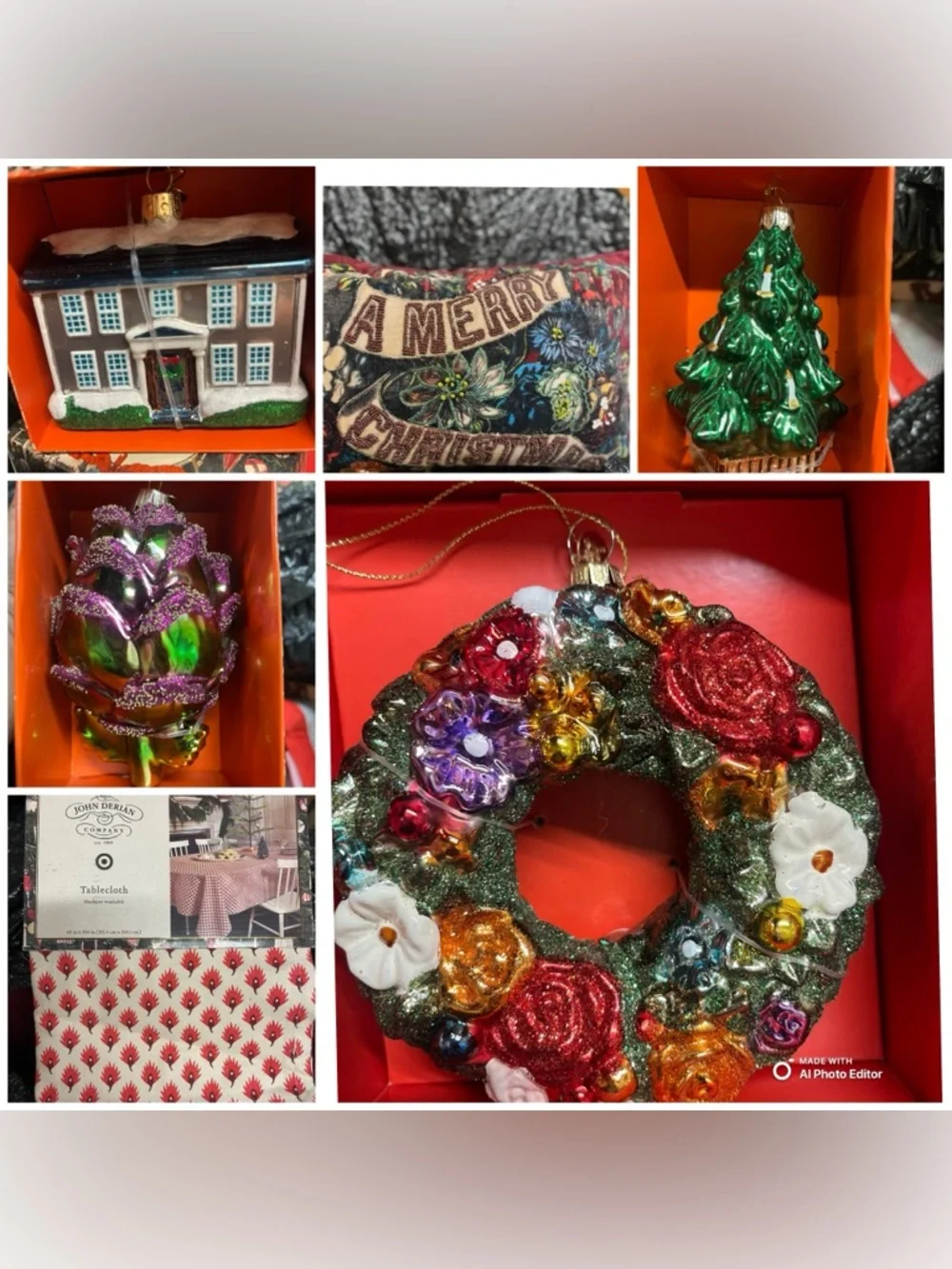John Derian Christmas decoration bundle